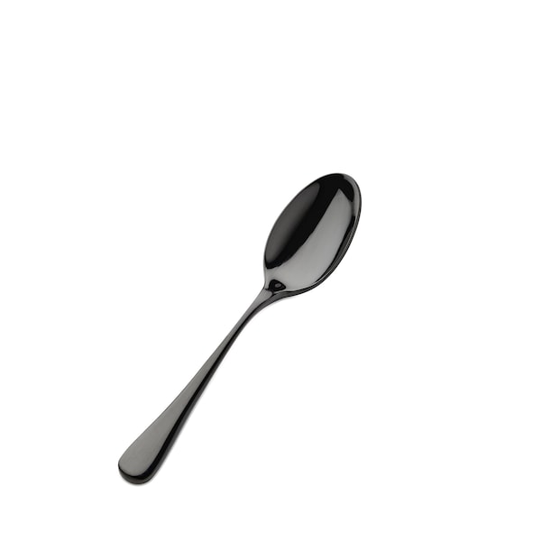 Bon Chef Como, Teaspoon, Mirror Finish, 18/10, 6.38" - Black , set of 12 S4000B - main